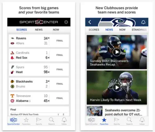 ESPN – Score Center
