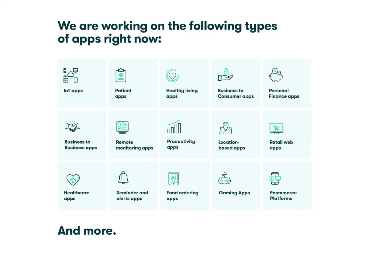types of apps - koombea