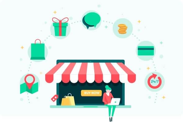 Icons with eCommerce features