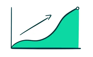 Arrow Up over Hill