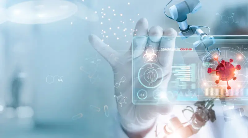 Diagnostic testing equipment used by medical professional