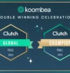 Koombea winning Clutch Global and Champion Awards